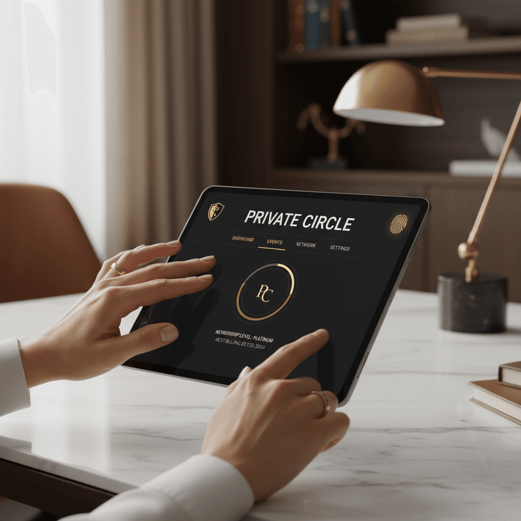 Exclusive membership access interface