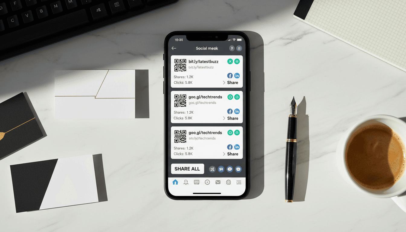 Social media sharing interface with CreativeShield link